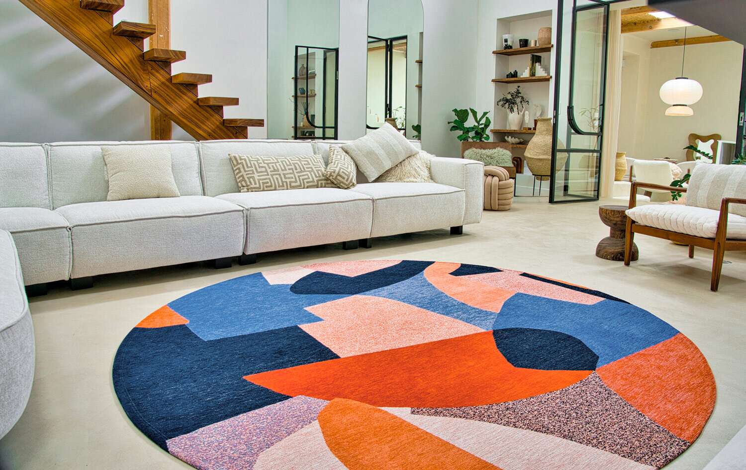 Gallery Shapes 9368 rund Carpe Diem gulvteppe