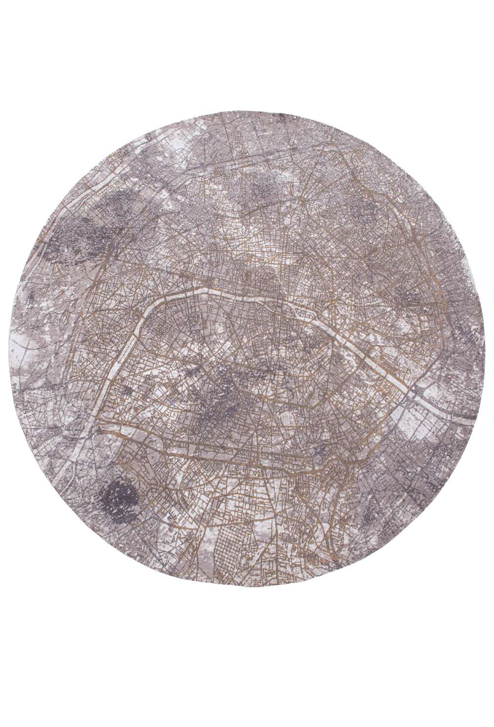 Cities Paris 9322 rund Space Trip gulvteppe