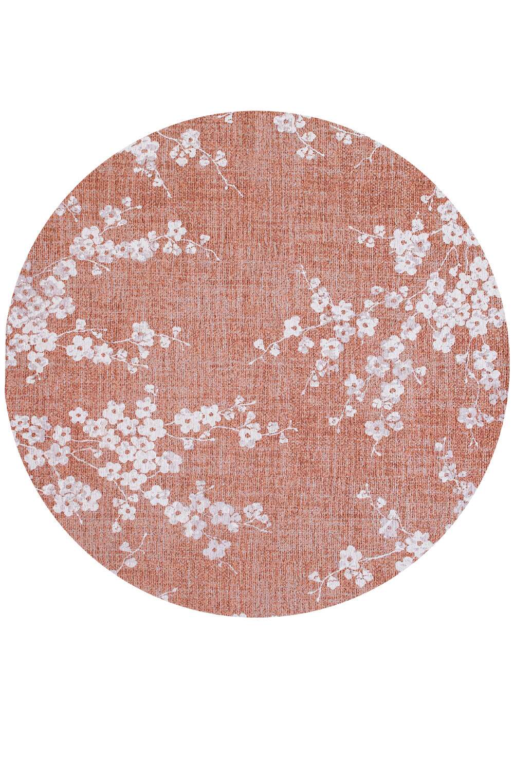 Sakura 9371 rund Copper Pink gulvteppe