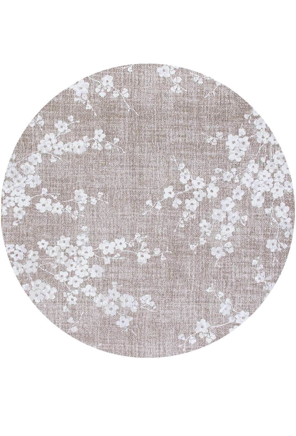 Sakura 9373 rund Morning Mist gulvteppe