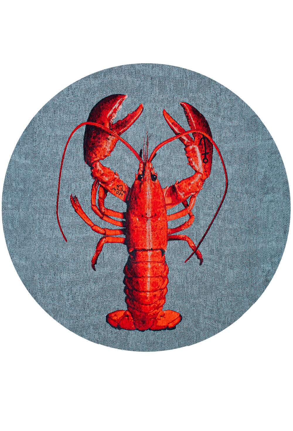 Pop Lobster 9389 rund Steam Red gulvteppe
