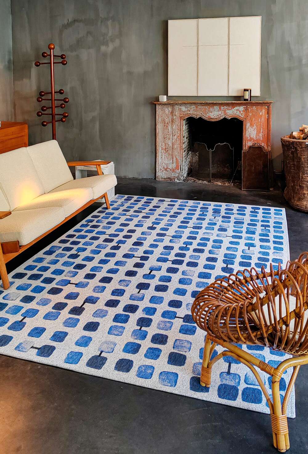 Craft Cobblestone 9348 Amparo Blues gulvteppe