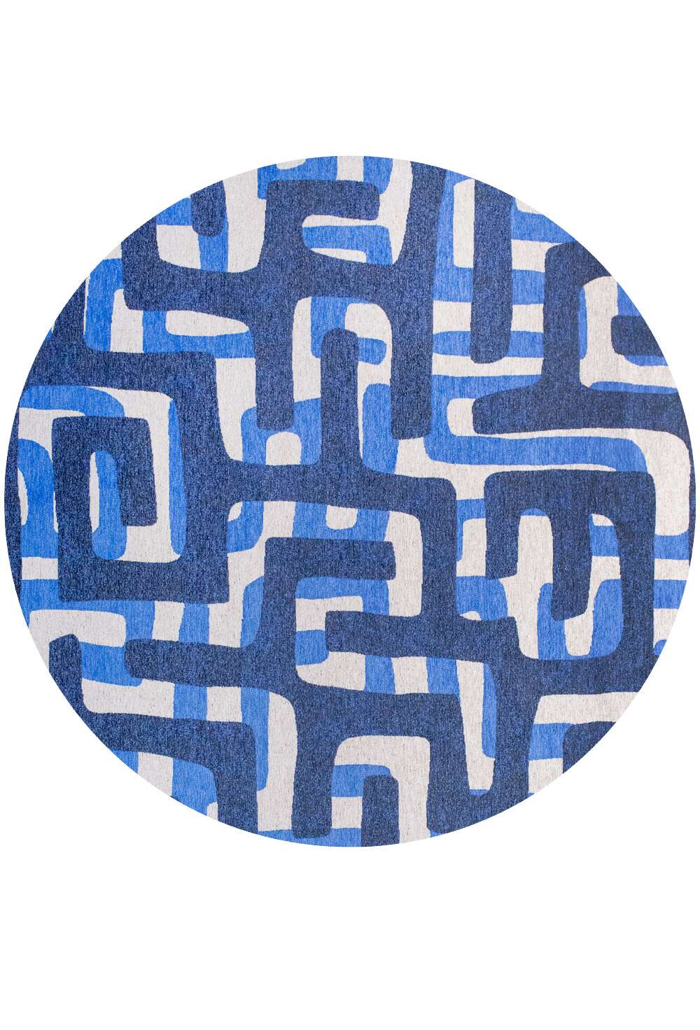 Craft Kuba 9336 rund Ultramarine gulvteppe