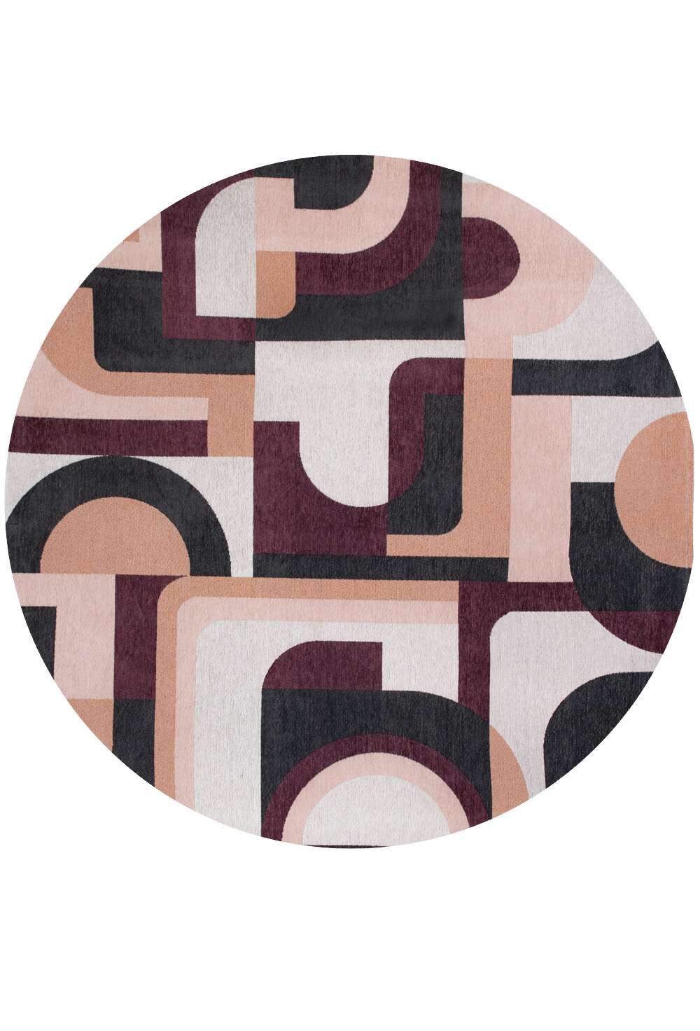 Nuance 9209 rund Pink Rohe gulvteppe