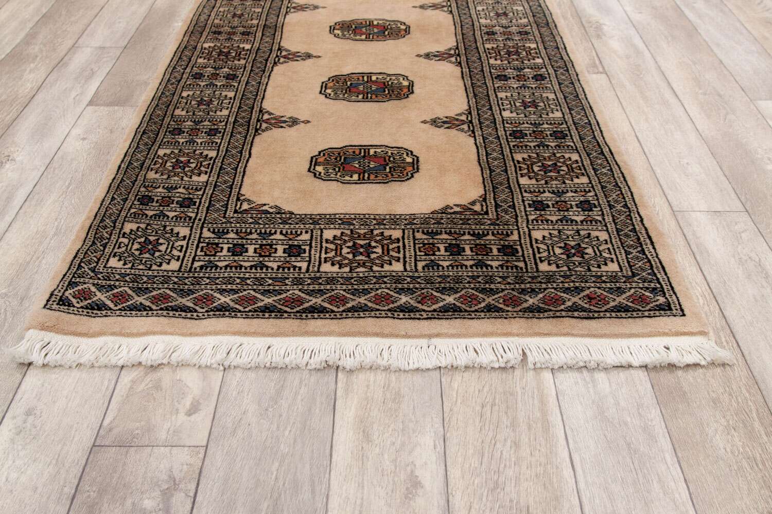 Bokhara Beige 863 2PLY håndknyttet teppe