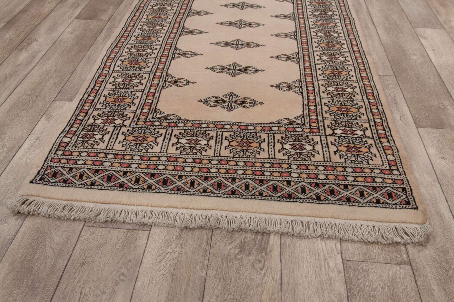 Tekke Beige 605 2PLY håndknyttet teppe