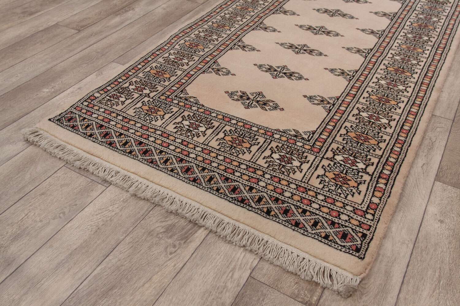 Tekke Beige 605 2PLY håndknyttet teppe