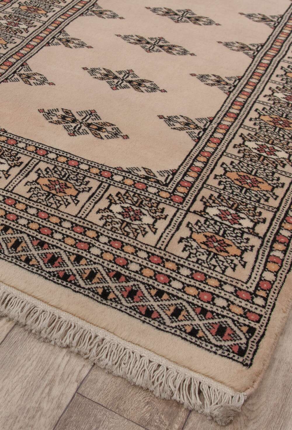 Tekke Beige 605 2PLY håndknyttet teppe