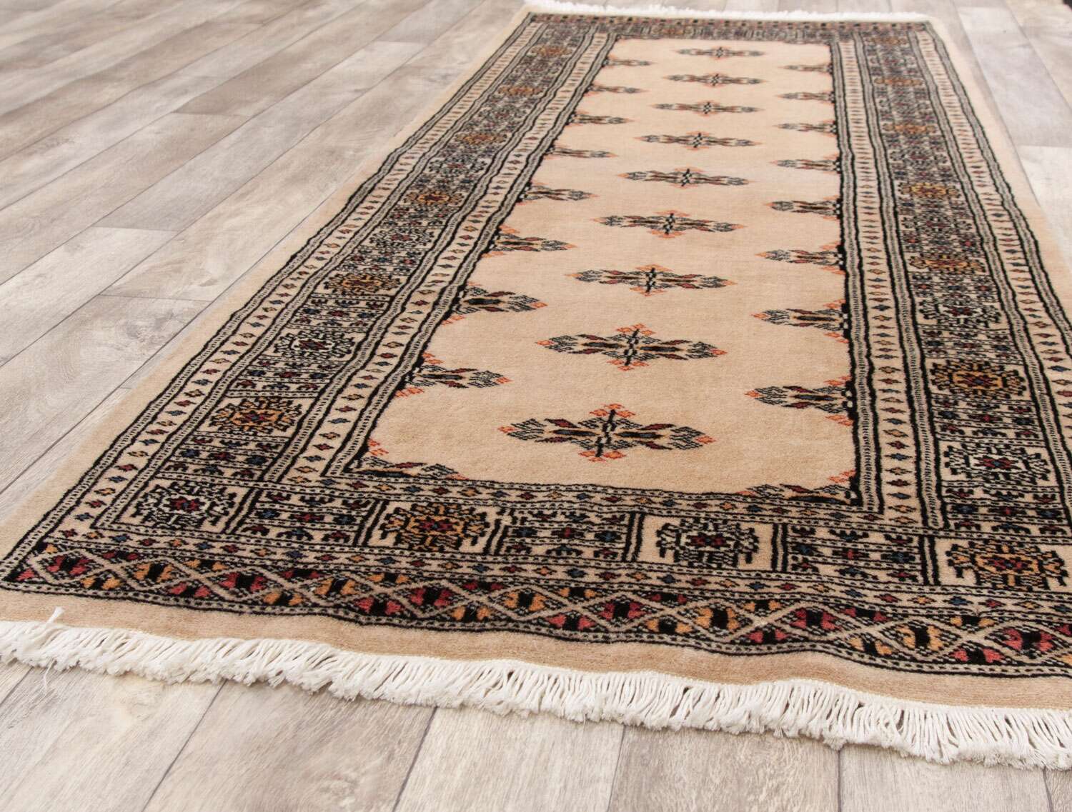 Tekke Beige 634 2PLY håndknyttet teppe