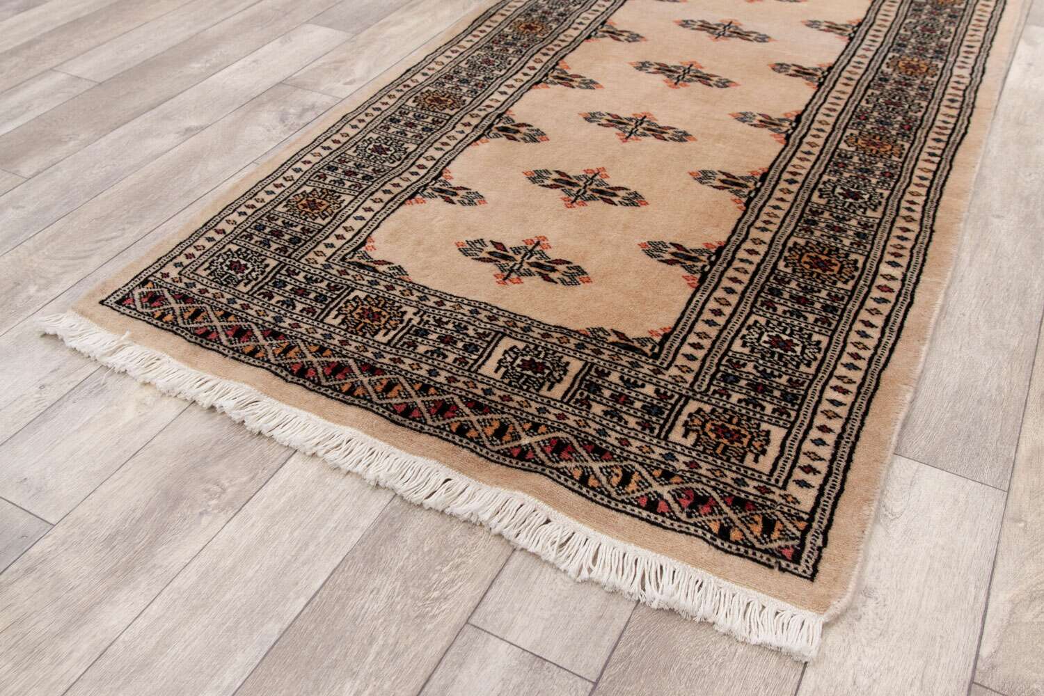 Tekke Beige 634 2PLY håndknyttet teppe