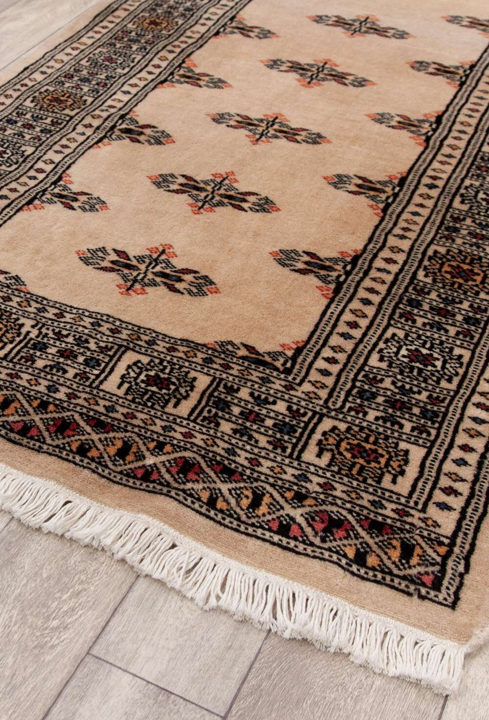 Tekke Beige 634 2PLY håndknyttet teppe