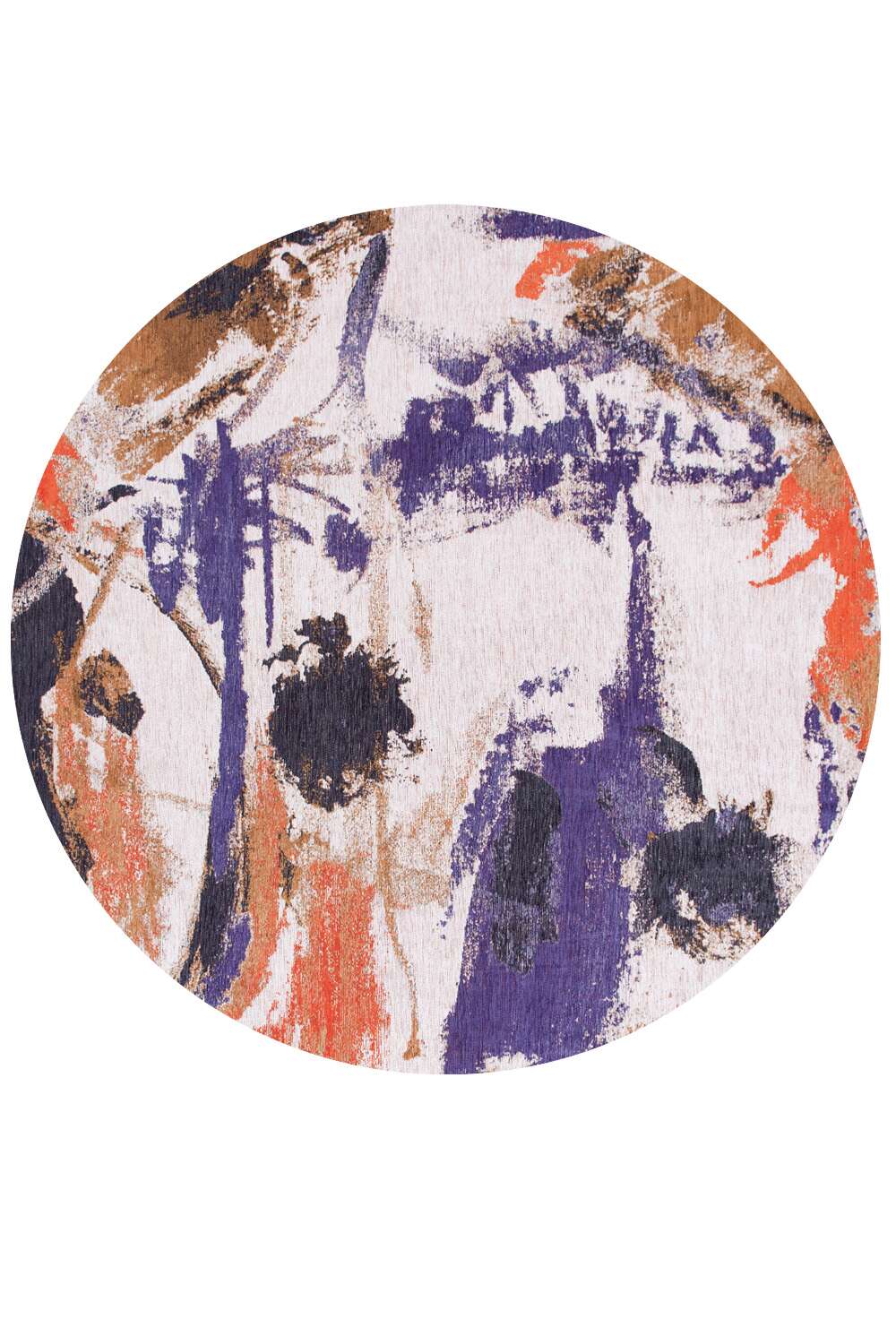 Gallery Fresque 9342 rund Purple Game gulvteppe