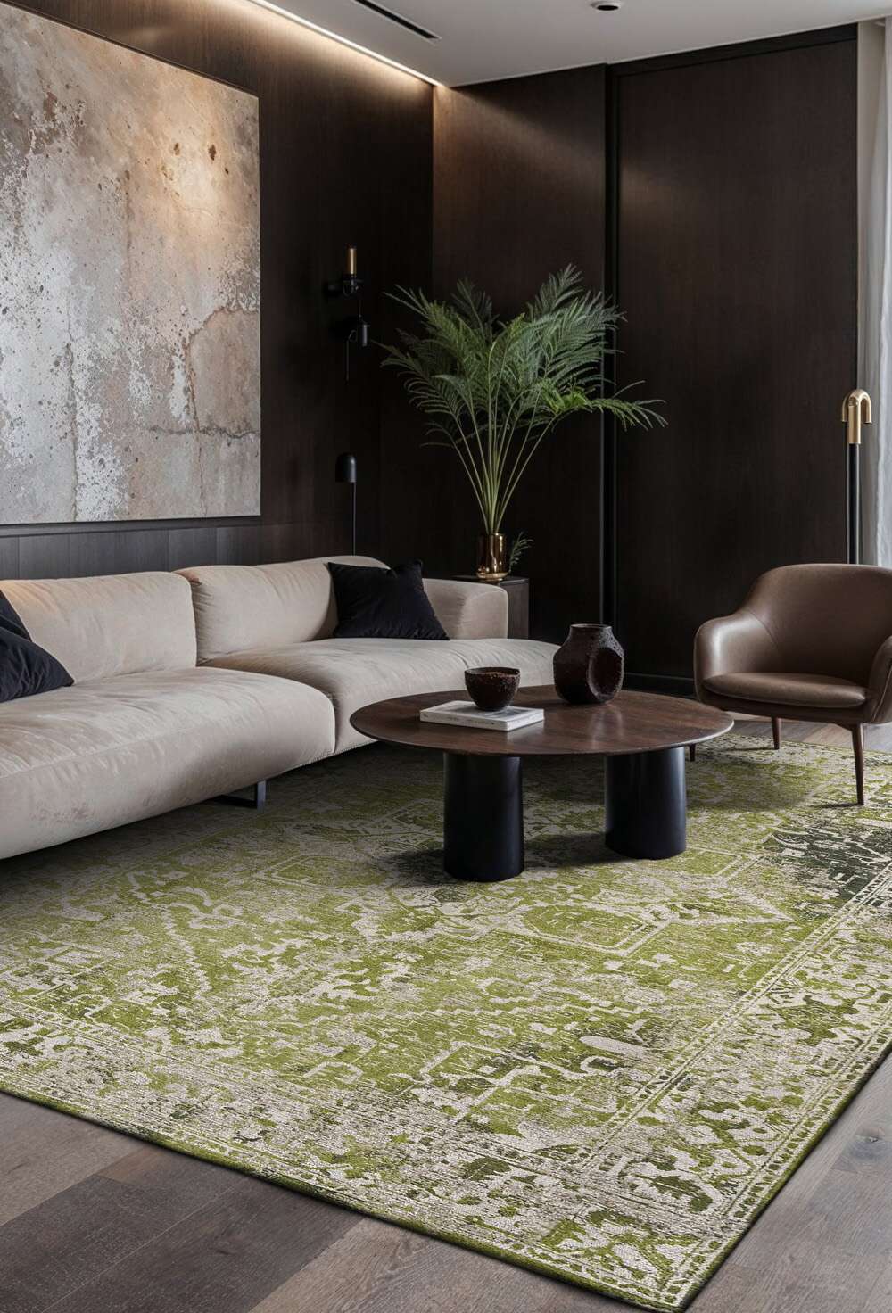 Antiquarian 9645 Olive Wood gulvteppe